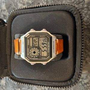 Casio World Time AE-1200WHD-1AVCF, as shown.